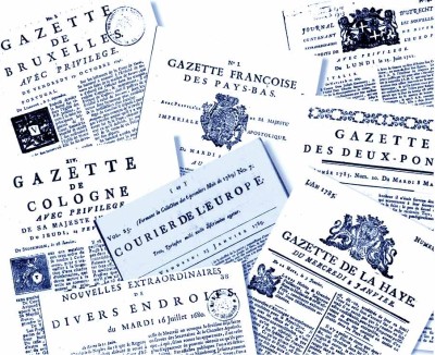 Les gazettes européennes du 18e siècle