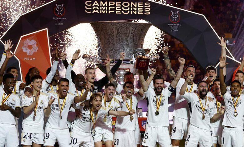 Le Real Madrid humilie Barcelone et remporte la Super Coupe d’Espagne…