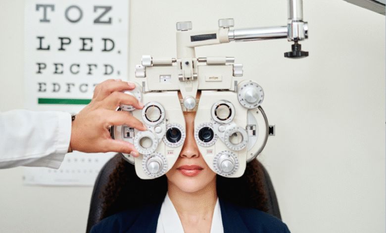 Une femme aveugle en fenêtre de vision !